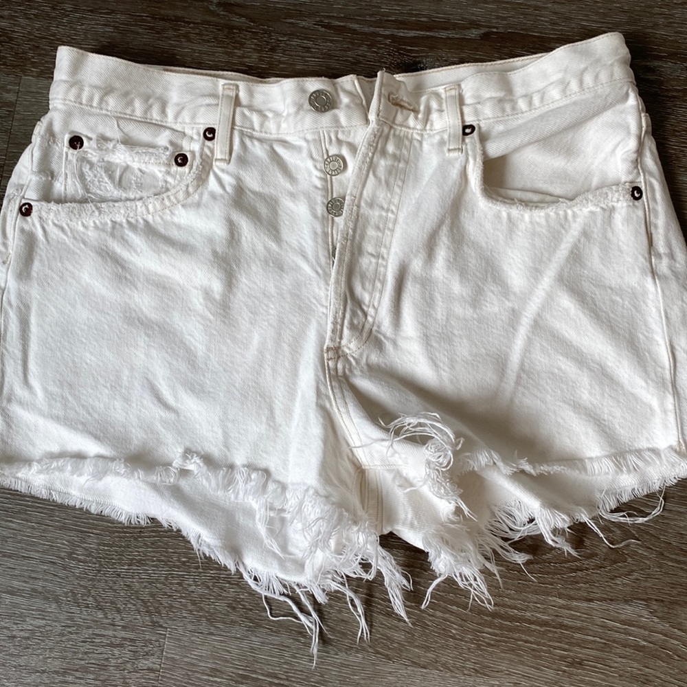 Agolde shell white size 28 women shorts